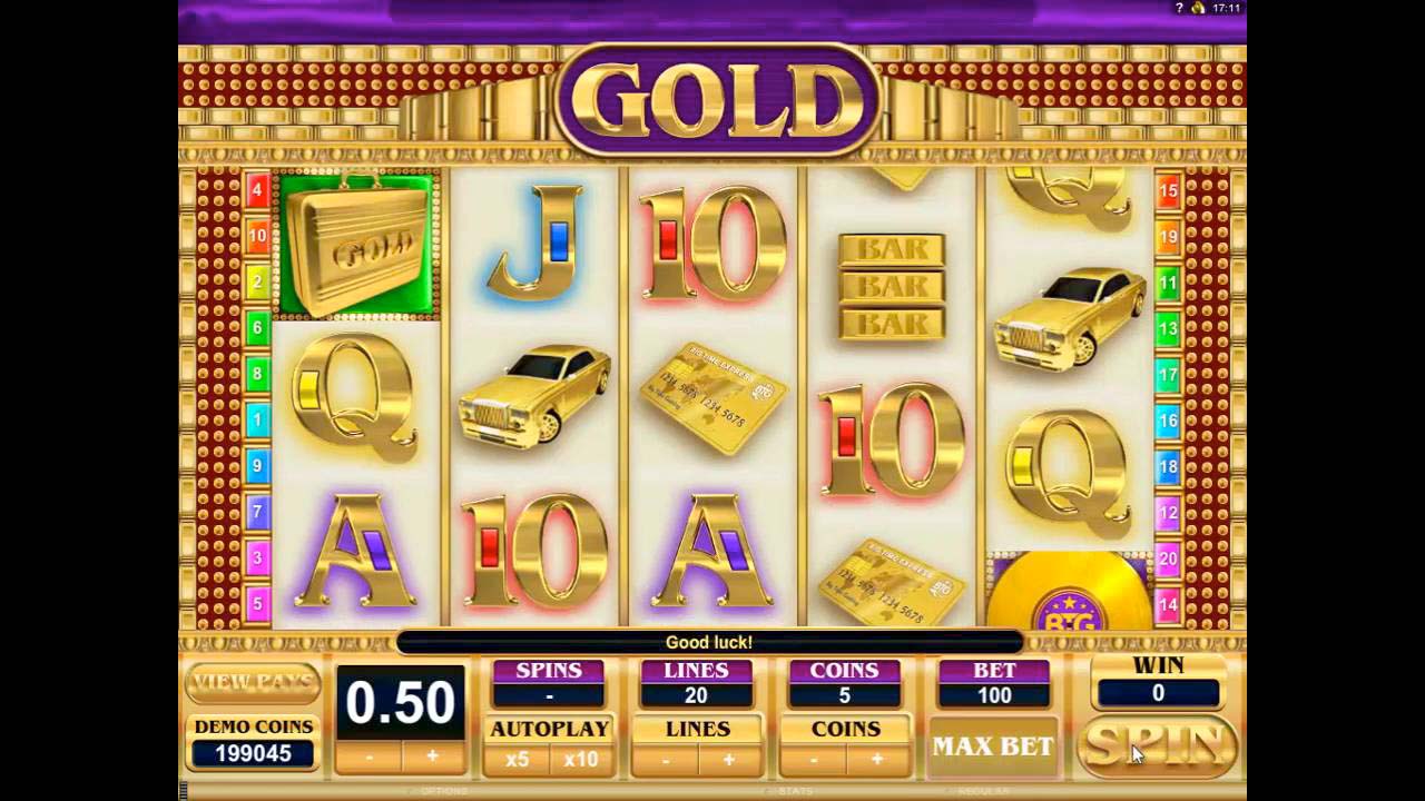 Screenshot of the Gold slot by Big Time Gaming