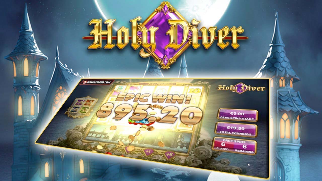 Screenshot of the Holy Diver Megaways slot by Big Time Gaming