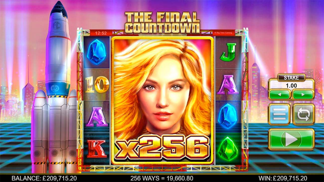 Screenshot of the The Final Countdown slot by Big Time Gaming