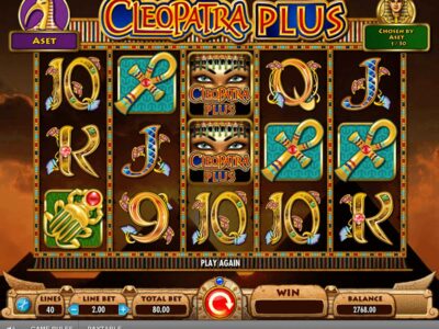 Screenshot of the Cleopatra Plus slot by IGT