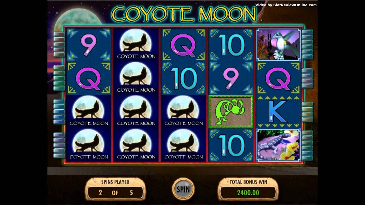 Screenshot of the Coyote Moon slot by IGT