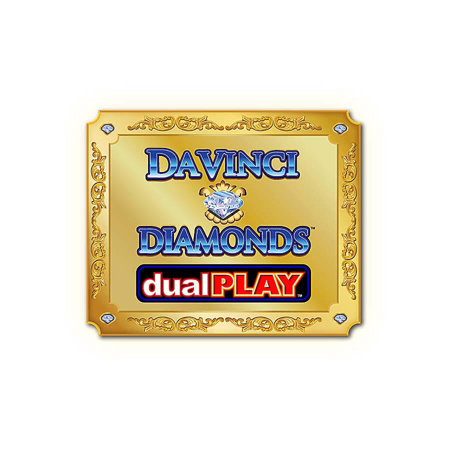 Screenshot of the Da Vinci Diamonds Dual Play slot by IGT
