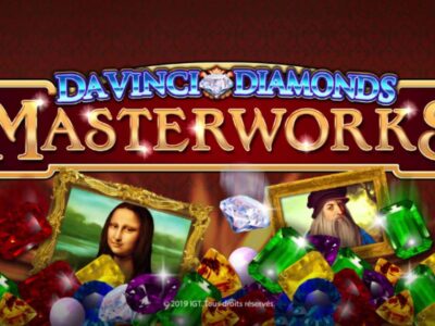 Screenshot of the Da Vinci Diamonds Masterworks slot by IGT