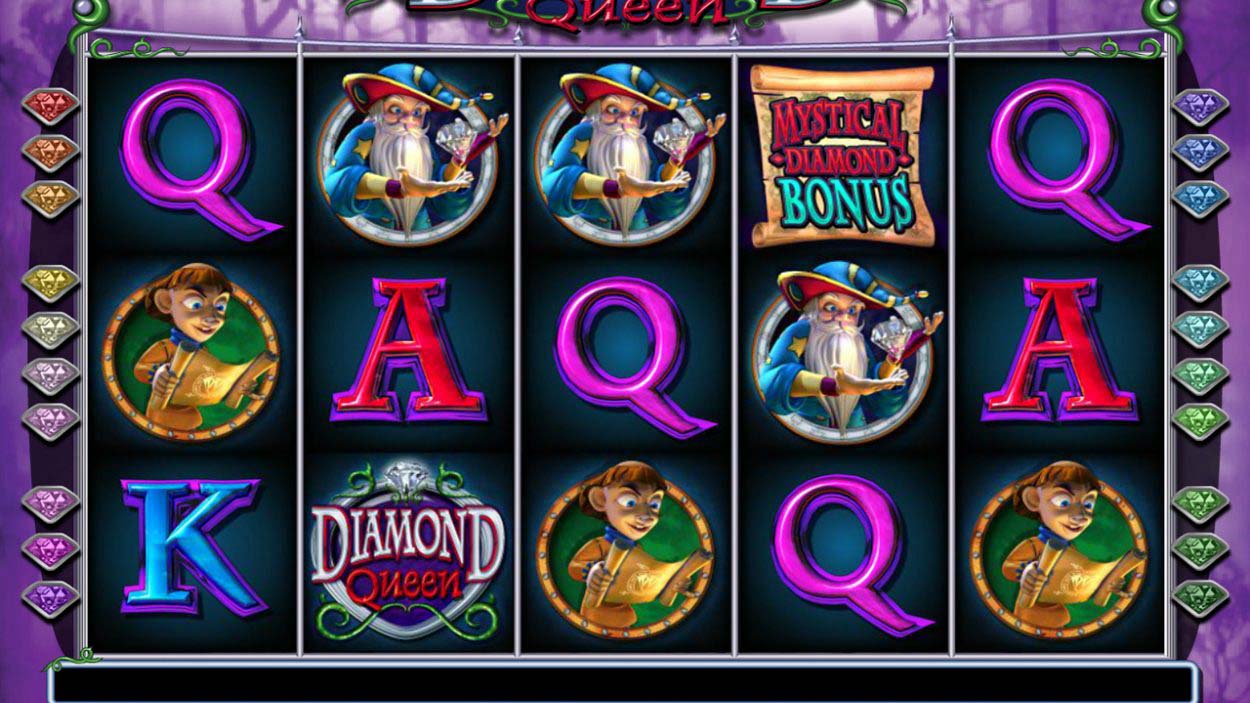 Screenshot of the Diamond Queen slot by IGT