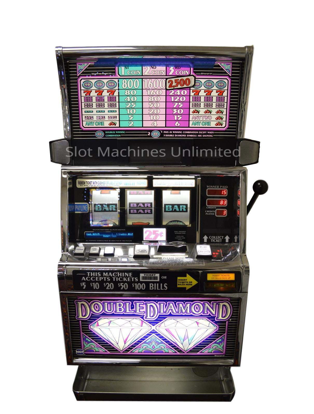 Screenshot of the Double Diamond slot by IGT