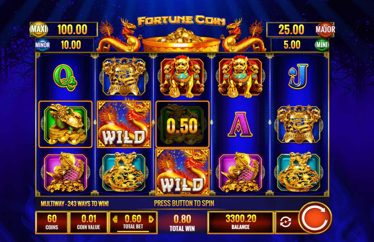 Screenshot of the Fortune Coin slot by IGT