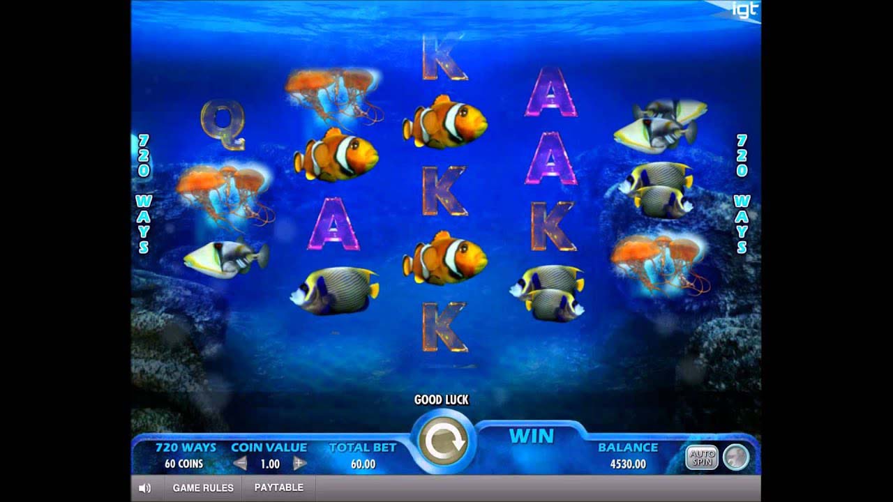 Screenshot of the Pacific Paradise slot by IGT