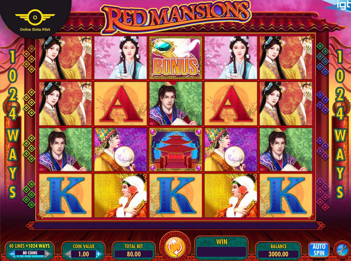 Screenshot of the Red Mansions slot by IGT