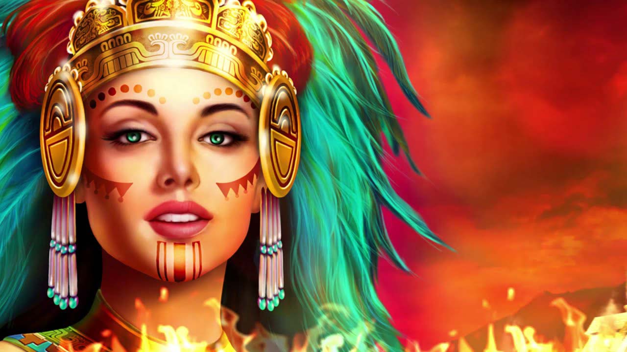 Screenshot of the Temple of Fire slot by IGT