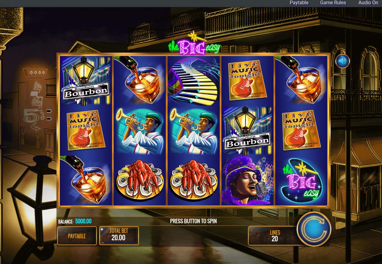 Screenshot of the The Big Easy slot by IGT