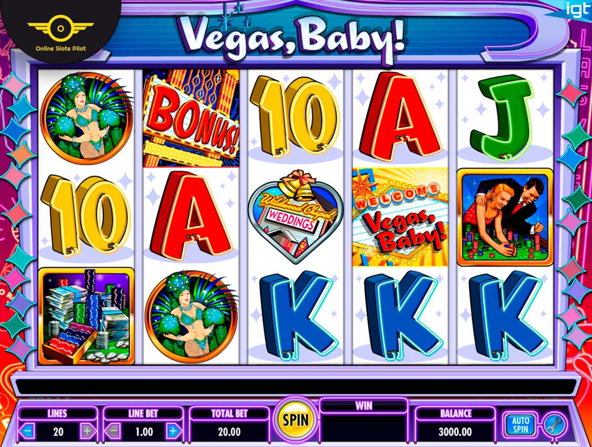 Screenshot of the Vegas Baby slot by IGT