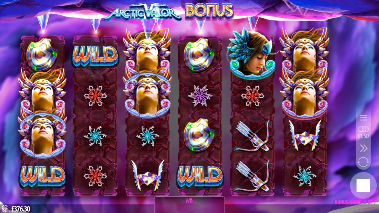 Screenshot of the Arctic Valor slot by Microgaming
