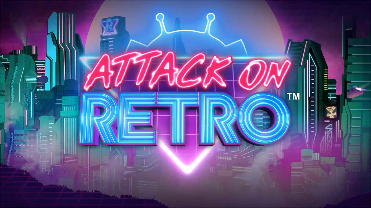 Screenshot of the Attack on Retro slot by Microgaming