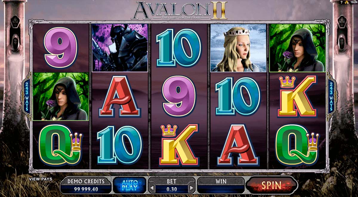 Screenshot of the Avalon II slot by Microgaming