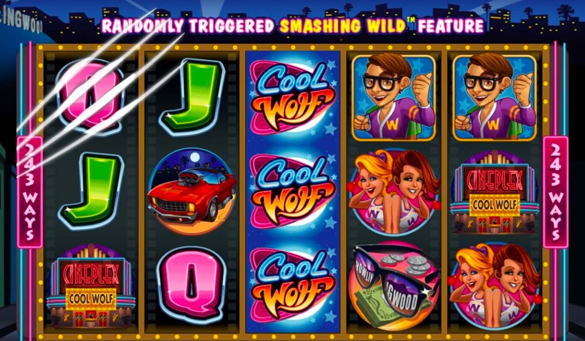Screenshot of the Cool Wolf slot by Microgaming