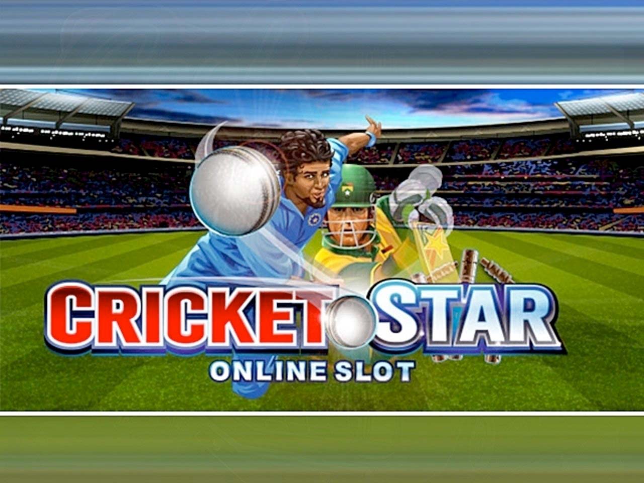 Screenshot of the Cricket Star slot by Microgaming