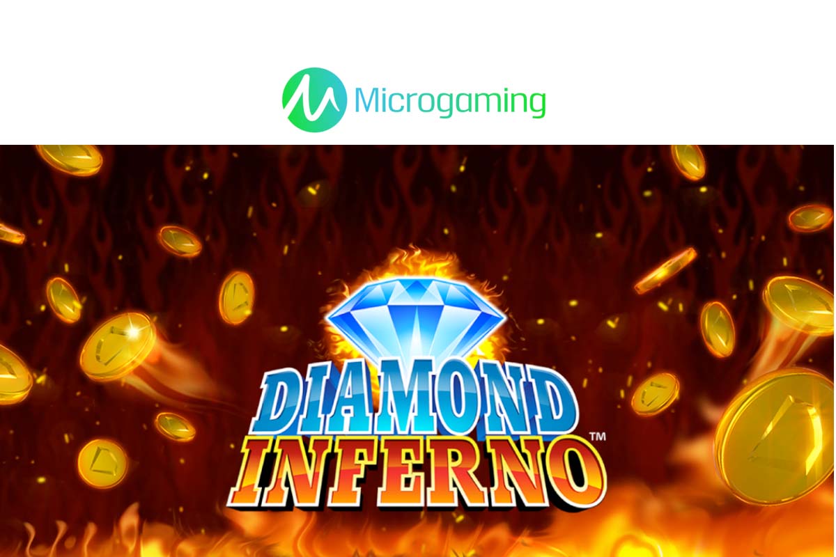 Screenshot of the Diamond Inferno slot by Microgaming