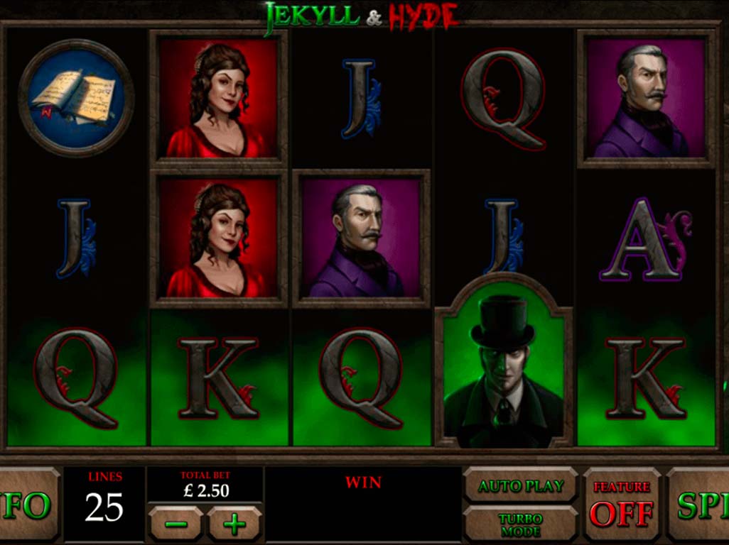 Screenshot of the Jekyll and Hyde Microgaming slot by Microgaming