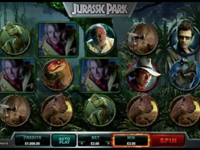 Screenshot of the Jurassic Park slot by Microgaming