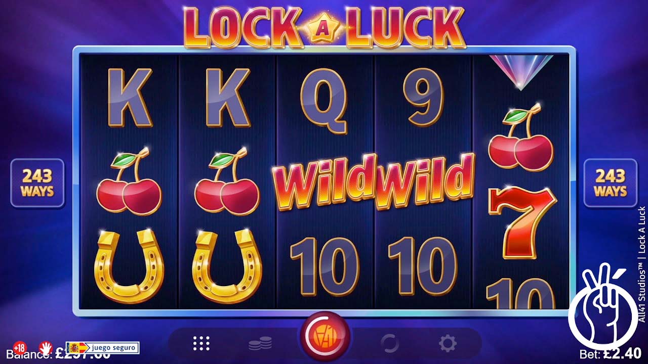Screenshot of the Lock A Luck slot by Microgaming