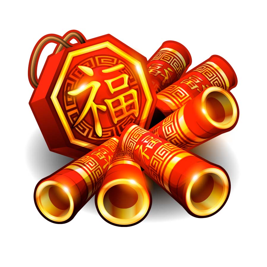Screenshot of the Lucky Firecracker slot by Microgaming