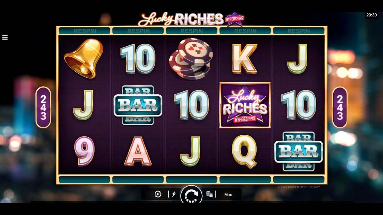 Screenshot of the Lucky Riches slot by Microgaming