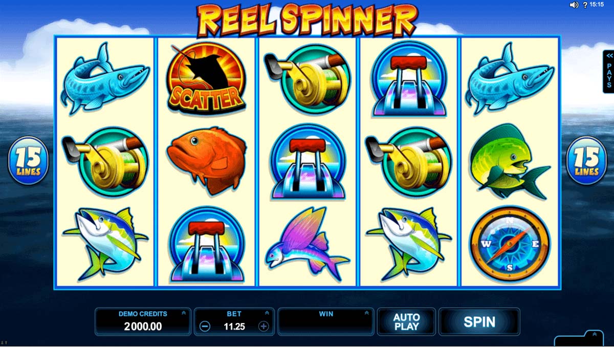 Screenshot of the Reel Spinner slot by Microgaming