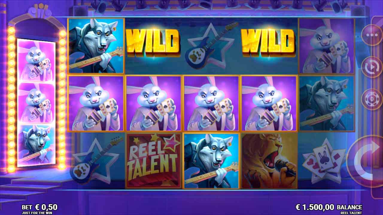 Screenshot of the Reel Talent slot by Microgaming