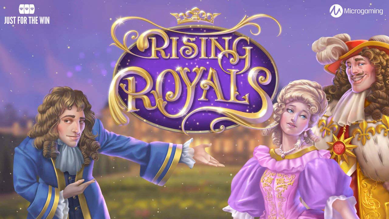 Screenshot of the Rising Royals slot by Microgaming