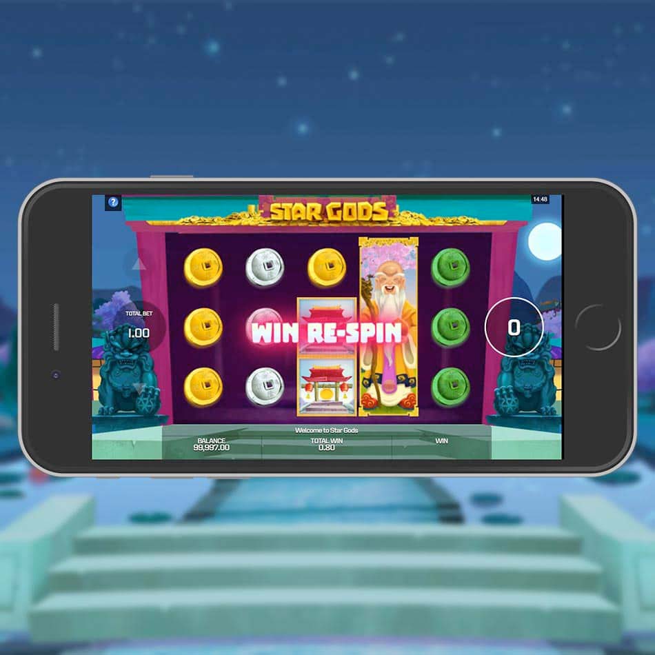 Screenshot of the Star Gods slot by Microgaming