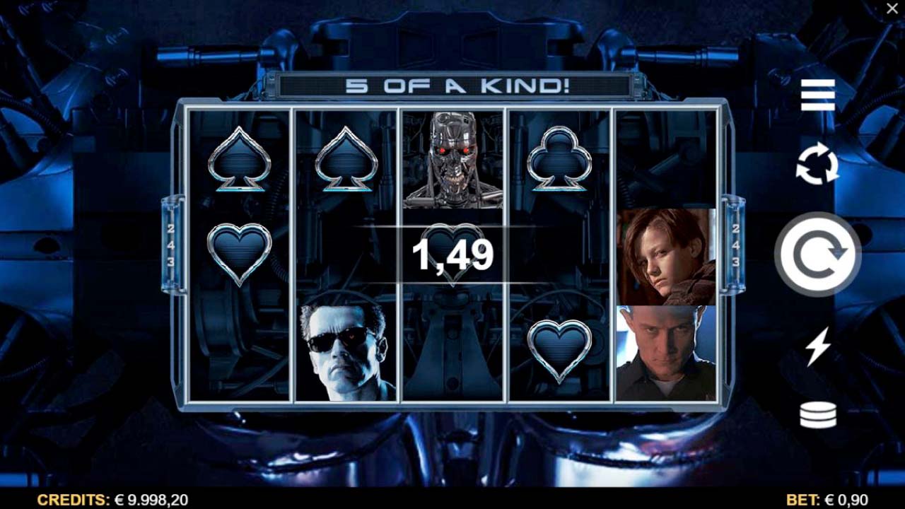 Screenshot of the Terminator 2 slot by Microgaming