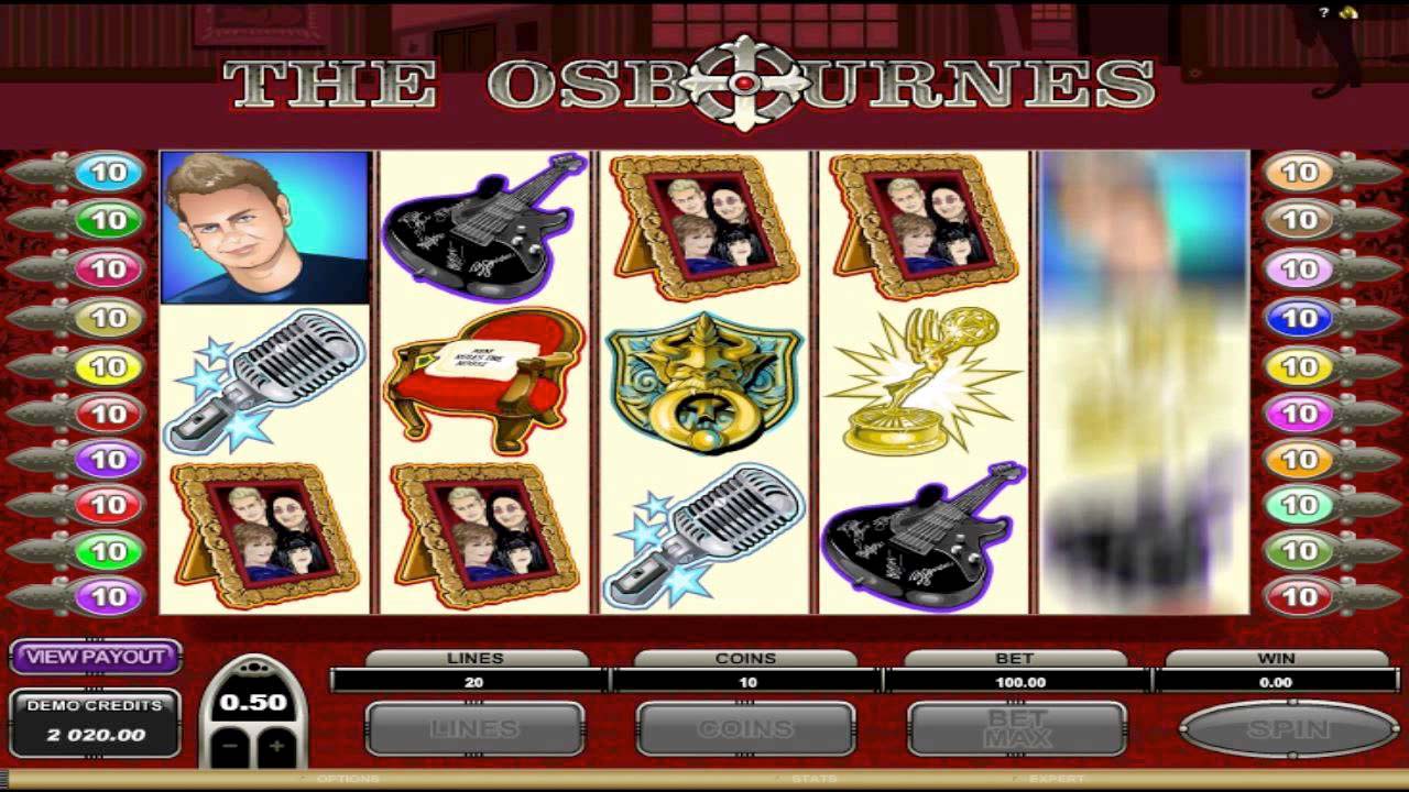 Screenshot of the The Osbournes slot by Microgaming