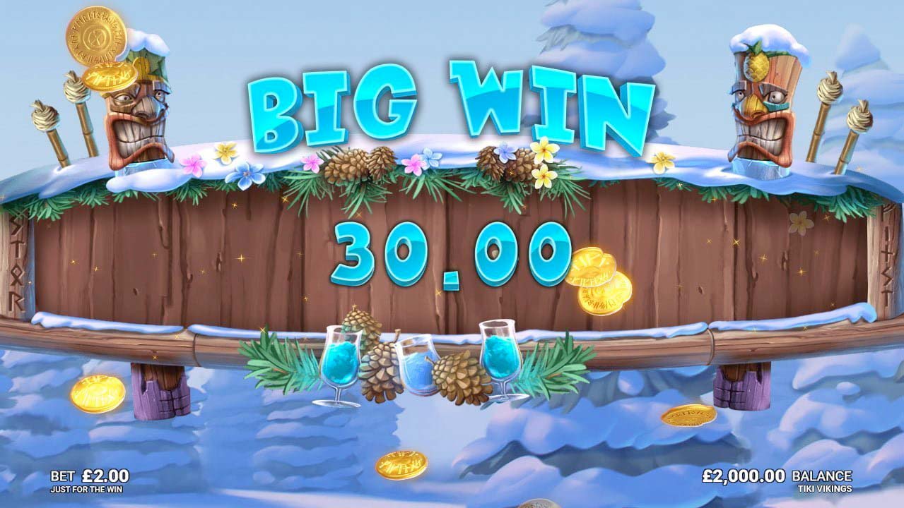 Screenshot of the Tiki Vikings slot by Microgaming