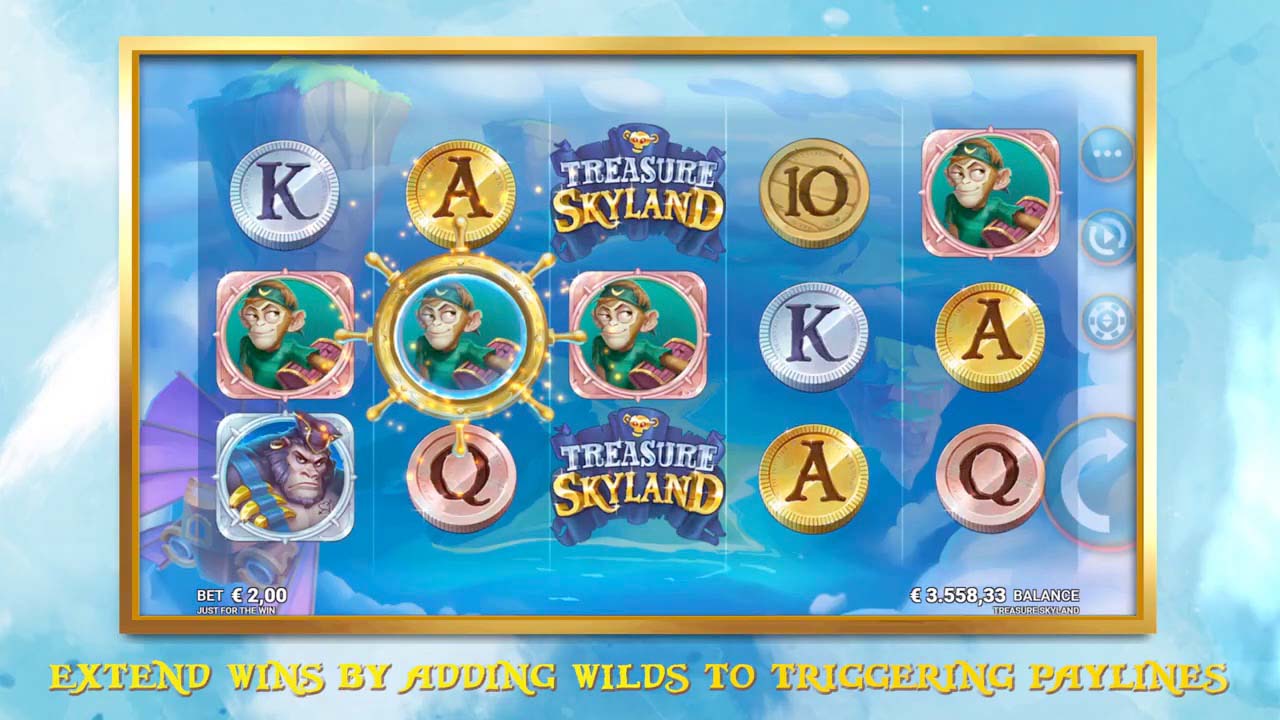 Screenshot of the Treasure Skyland slot by Microgaming