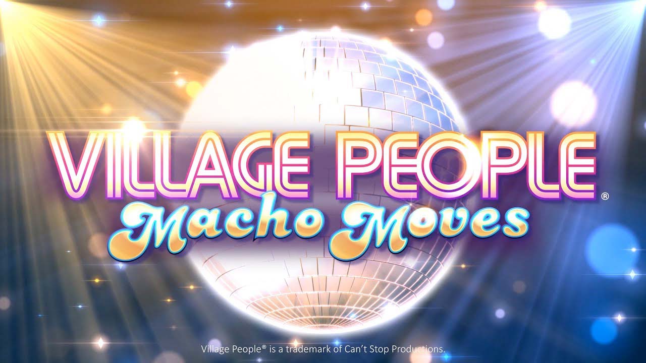 Screenshot of the Village People Macho Moves slot by Microgaming