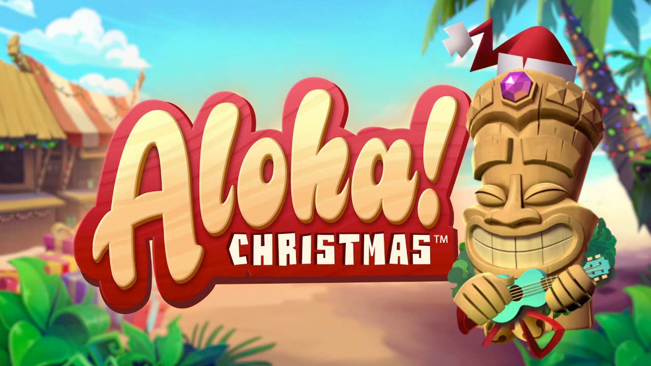 Screenshot of the Aloha Christmas Edition slot by NetEnt