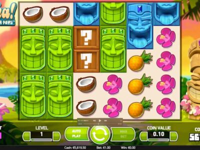 Screenshot of the Aloha Cluster Pays slot by NetEnt