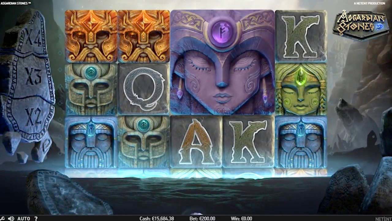 Screenshot of the Asgardian Stones slot by NetEnt