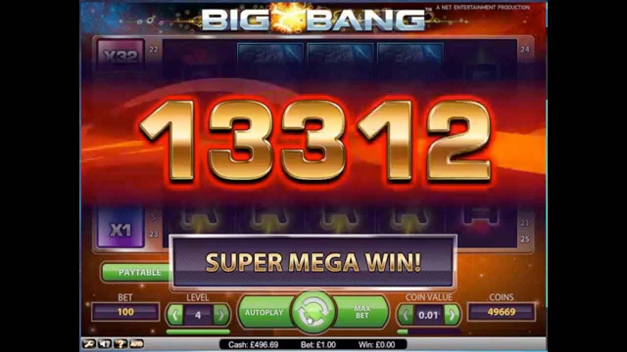 Screenshot of the Big Bang slot by NetEnt