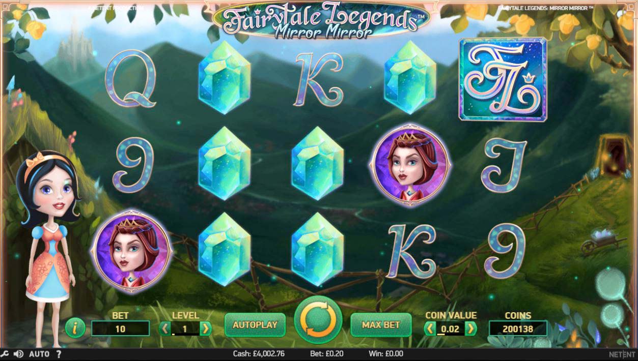 Screenshot of the Fairytale Legends: Mirror Mirror slot by NetEnt