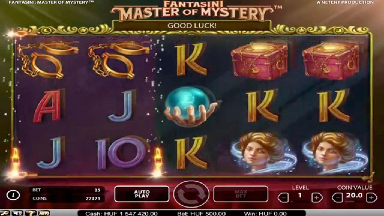 Screenshot of the Fantasini Master of Mystery slot by NetEnt