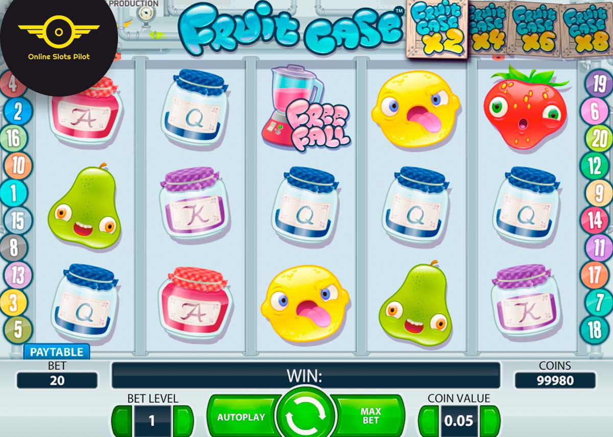 Screenshot of the Fruit Case slot by NetEnt