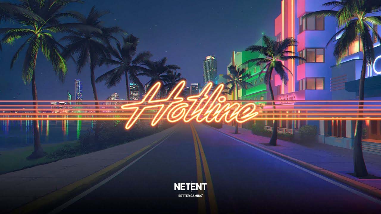 Screenshot of the Hotline slot by NetEnt