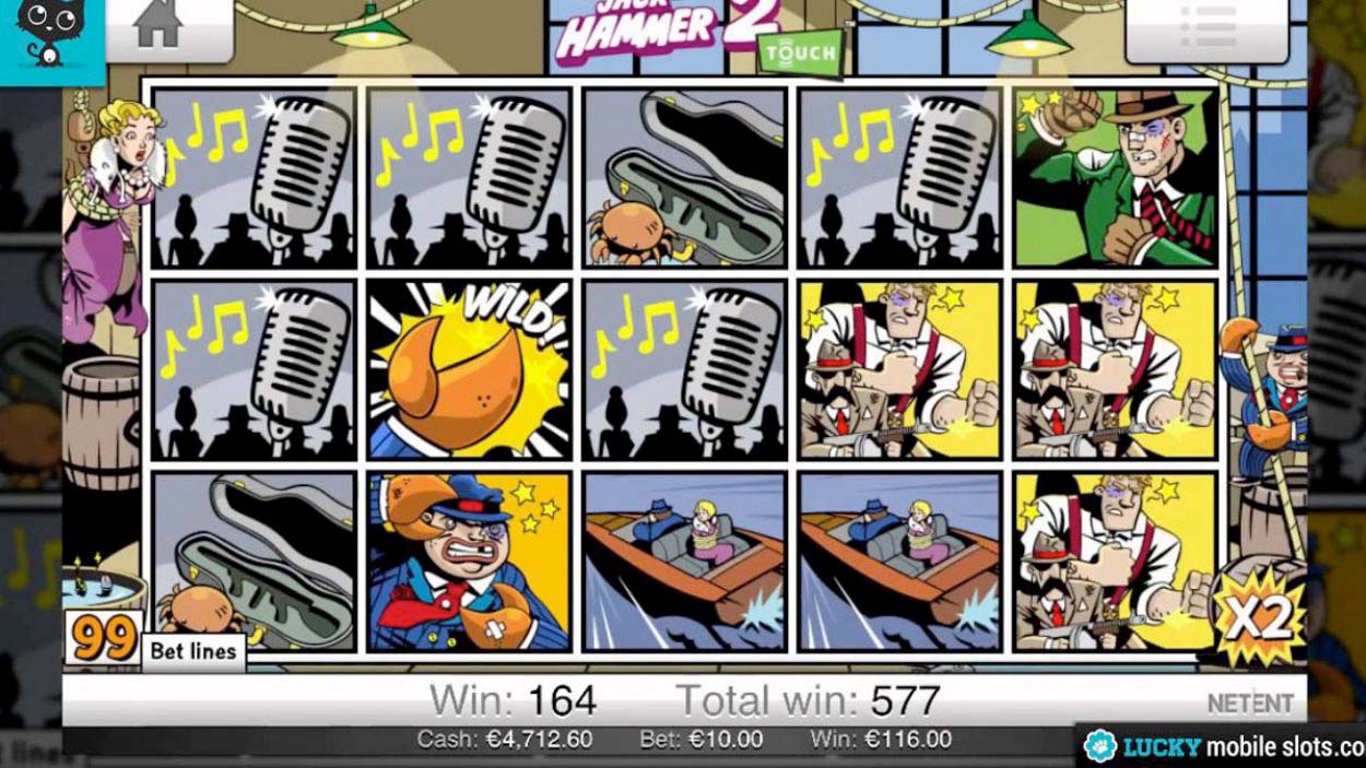 Screenshot of the Jack Hammer 2 slot by NetEnt