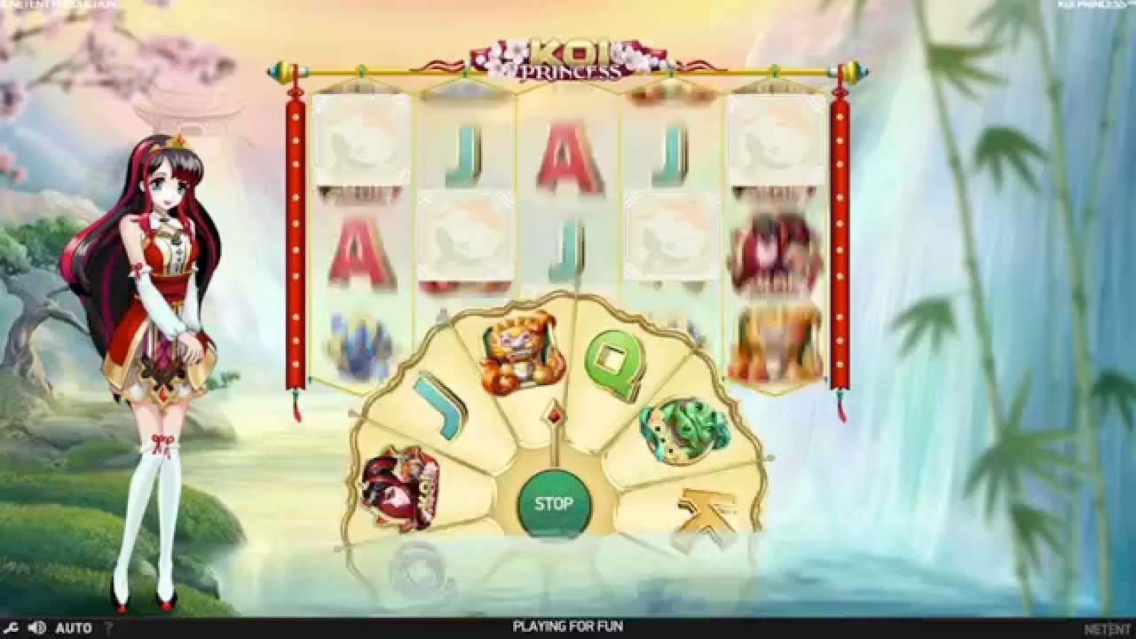 Screenshot of the Koi Princess slot by NetEnt