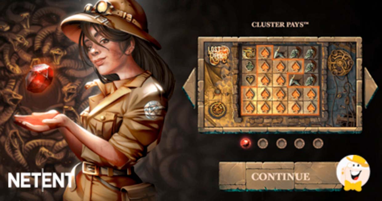 Screenshot of the Lost Relics slot by NetEnt