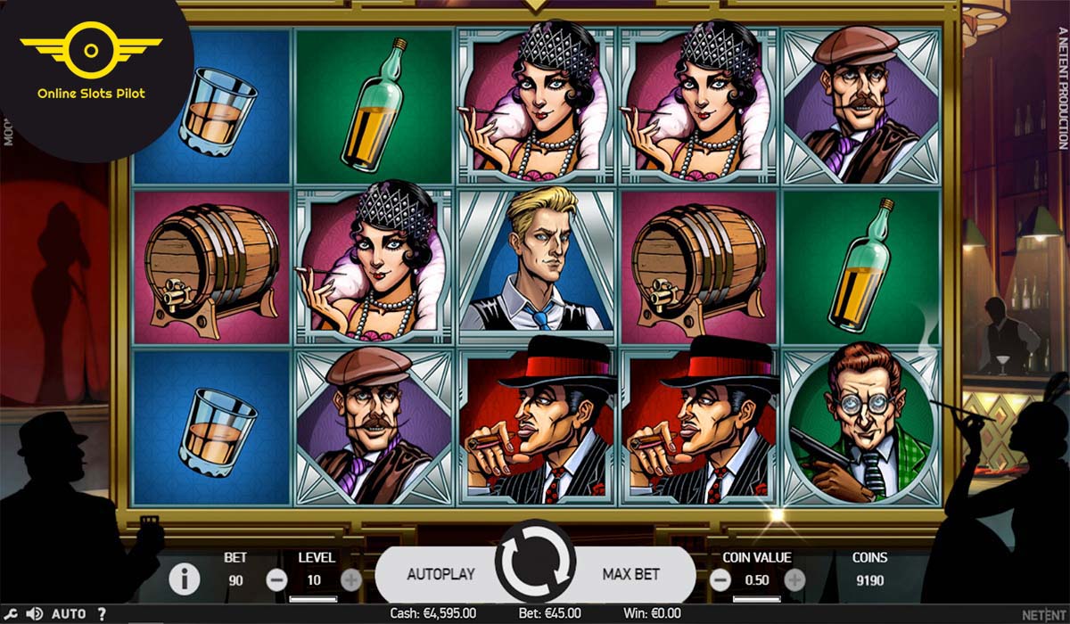 Screenshot of the Moonshine Riches slot by NetEnt