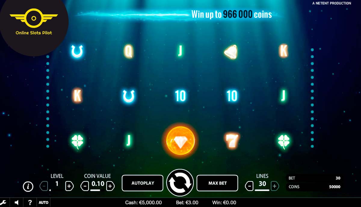 Screenshot of the Nrvna slot by NetEnt