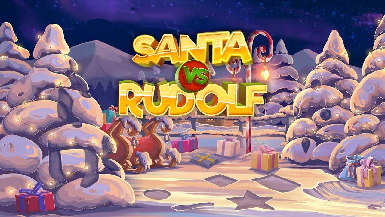 Screenshot of the Santa Vs Rudolph slot by NetEnt