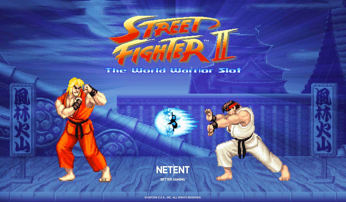 Screenshot of the Street Fighter II The World Warrior slot by NetEnt